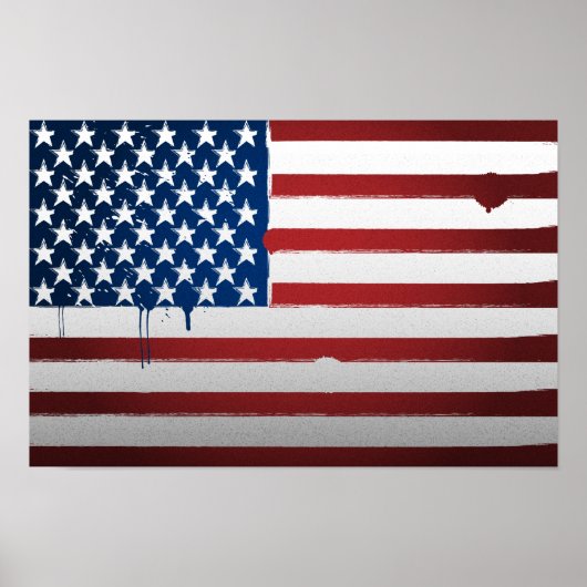 Urban USA Flag Poster (Vorne)