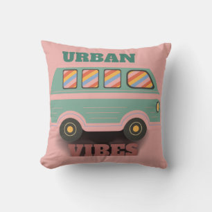 Urban Vibes Retro Van Grafik Kissen