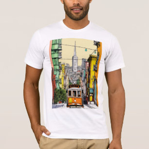 Urban Vibes: San Francisco Streetcar Art T - Shirt