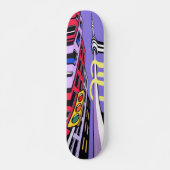 Urban Vibes Skateboard – Bold Pop Art City Design (Vorne)