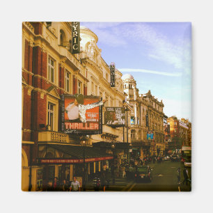 Urban Vintag Downtown City City Magnet