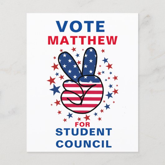 Urban Vote for Class President Flyer (Hinten)