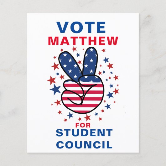 Urban Vote for Class President Flyer (Vorne)