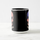 Urban Warrior American Skull Your Text Message Tasse (Zentrum)