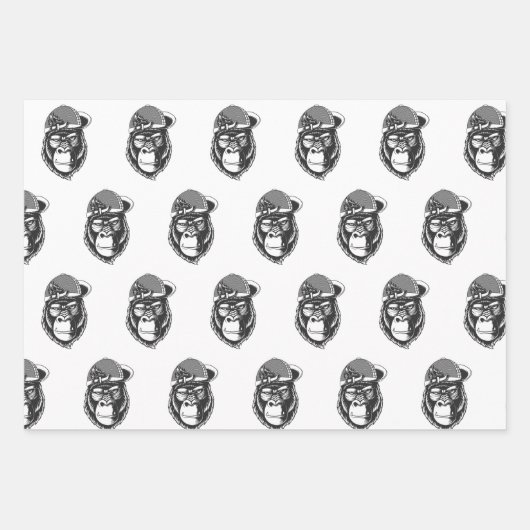 Urban Warrior Gorilla Wrapping Paper Sheets Geschenkpapier Set (Vorderseite 3)
