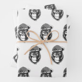 Urban Warrior Gorilla Wrapping Paper Sheets Geschenkpapier Set (Beispiel)
