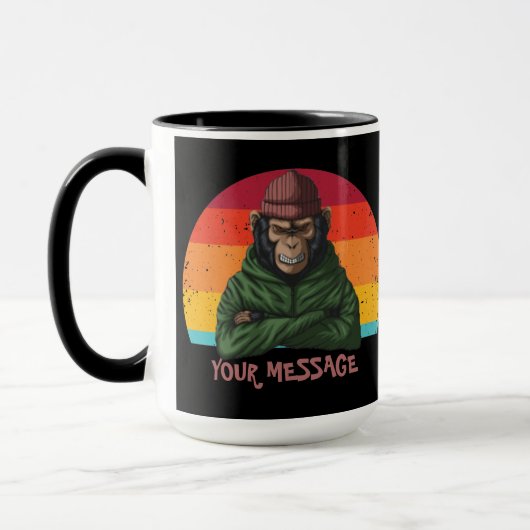 Urban Warrior Grüner Affenbecher Tasse (Links)