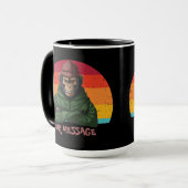 Urban Warrior Grüner Affenbecher Tasse (Vorderseite Links)
