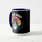 Urban Warrior ICH ARBEITE HART KÖTER! Tasse (Vorderseite Links)