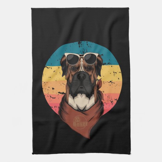 Urban Warrior Sunset Boxer Geschirrtuch (Vertikal)