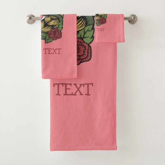 Urban Warrior Unicorn Rose Badetuch Set (Insitu)