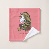 Urban Warrior Unicorn Rose Badetuch Set (Waschlappen)