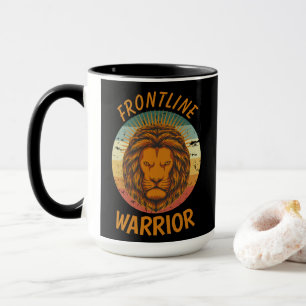 Urban Warrior Yellow Lion Frontline Warrior Tasse