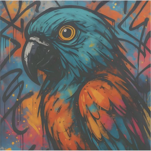 Urban Wingbeat - Square Vinyl Sticker (Vorderseite)