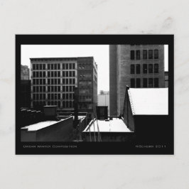Urban Winter Zusammensetzung Postkarte