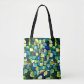 Urban Zeitgenössisches Abstraktes Grünes Muster Tasche (Vorderseite)