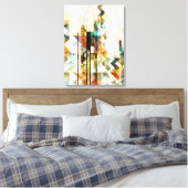 Urban Zickzack II Leinwanddruck (Insitu (Schlafzimmer))