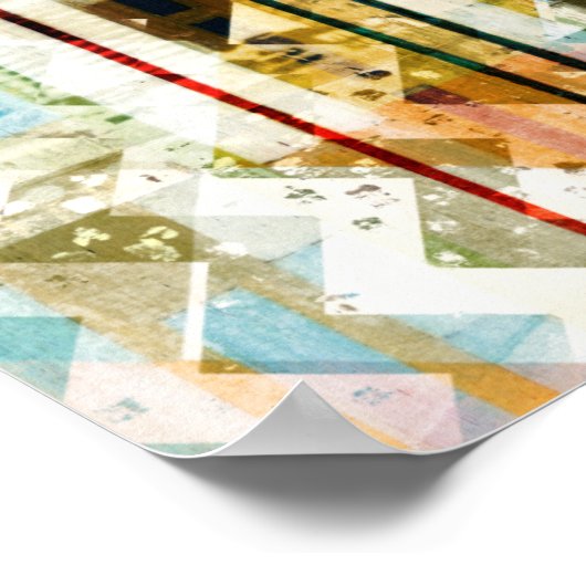 Urban Zickzack II Poster (Ecke)