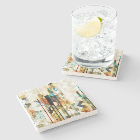 Urban Zickzack II Steinuntersetzer (Seitenansicht)