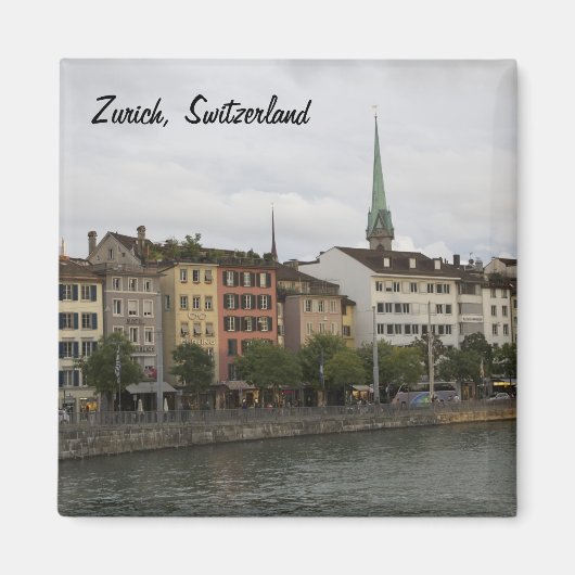 Urban Zurich Switzerland City View Foto Magnet (Vorne)