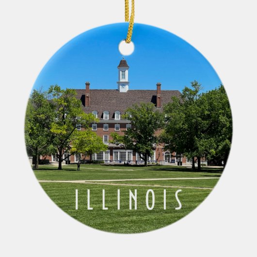 Urbana Champaign Illinois Keramik Ornament (Vorne)