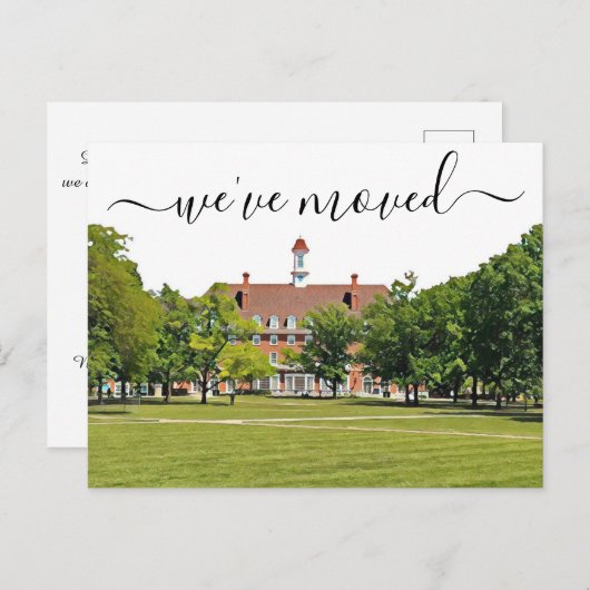 Urbana Champaign Illinois Moving Ankündigung (Vorne/Hinten)