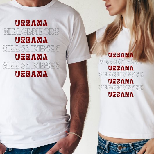 Urbana Hillclimbers Retro Repeat Tshirt