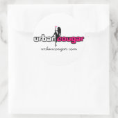 Urbancougar.com Weiße Aufkleber - Groß (Tasche)