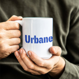 Urbane Coole Schriftart Aufnahme eines charmanten  Kaffeetasse