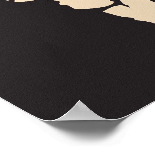 Urbane Fee — glühender Poster (Ecke)