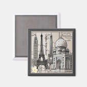 "Urbane Landschaften" Magnet (Vorderseite/Rückseite)