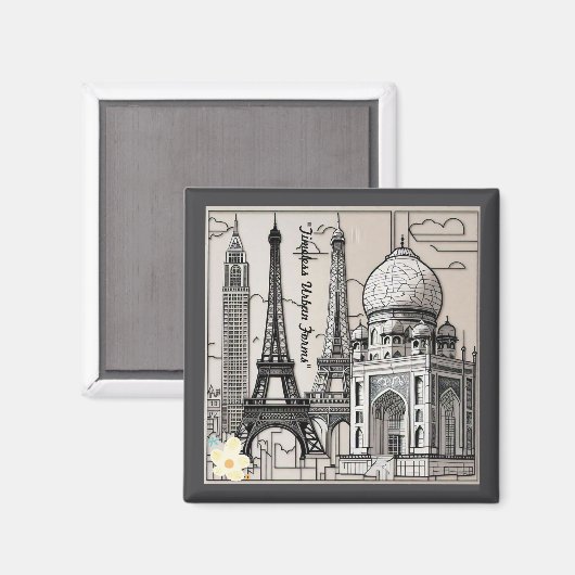 "Urbane Landschaften" Magnet (Vorderseite/Rückseite)