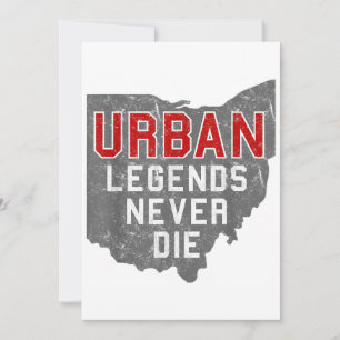 Urbane Legenden Die nie Staat von Ohio Not leidend Einladung