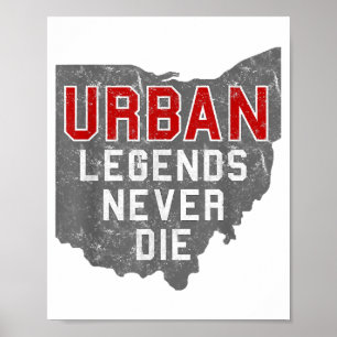 Urbane Legenden Die nie Staat von Ohio Not leidend Poster