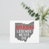 Urbane Legenden Die nie Staat von Ohio Not leidend Postkarte (Stehend Vorderseite)