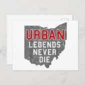 Urbane Legenden Die nie Staat von Ohio Not leidend Postkarte (Vorne/Hinten)