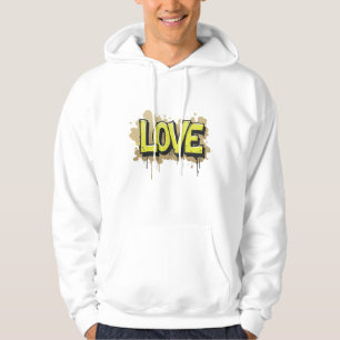 Urbane Liebe blühen Hoodie
