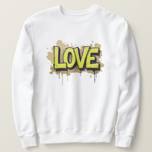 Urbane Liebe blühen Sweatshirt (Design vorne)