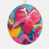 Urbane Liebe: Graffiti Hearts Keramik Ornament (Links)