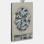 Urbane Tarnung Banner-Ornament Silber (Rechts)