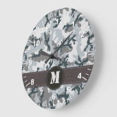 Urbane Tarnung Große Wanduhr (Winkel)