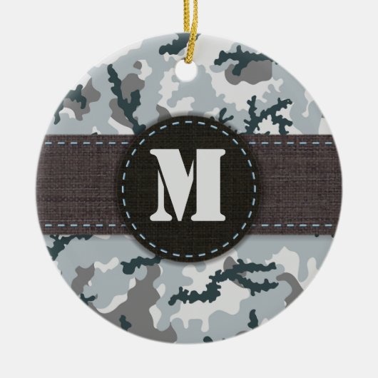 Urbane Tarnung Keramik Ornament (Vorne)