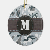 Urbane Tarnung Keramik Ornament (Links)