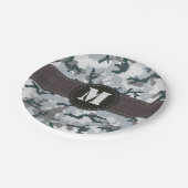 Urbane Tarnung Pappteller (Schrägansicht)