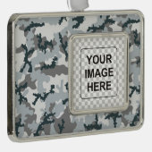 Urbane Tarnung Rahmen-Ornament Silber (Rechts)