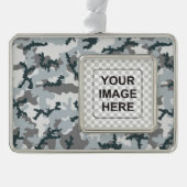 Urbane Tarnung Rahmen-Ornament Silber (Vorderseite)