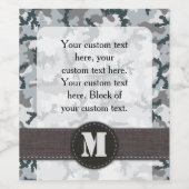 Urbane Tarnung Weinetikett (Einzelnes Label)