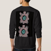 Urbaner abstrakter Basic-Sweatshirt Sweatshirt (Rückseite)