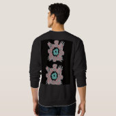 Urbaner abstrakter Basic-Sweatshirt Sweatshirt (Schwarz voll)