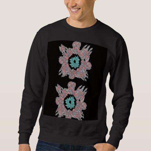 Urbaner abstrakter Basic-Sweatshirt Sweatshirt (Vorderseite)